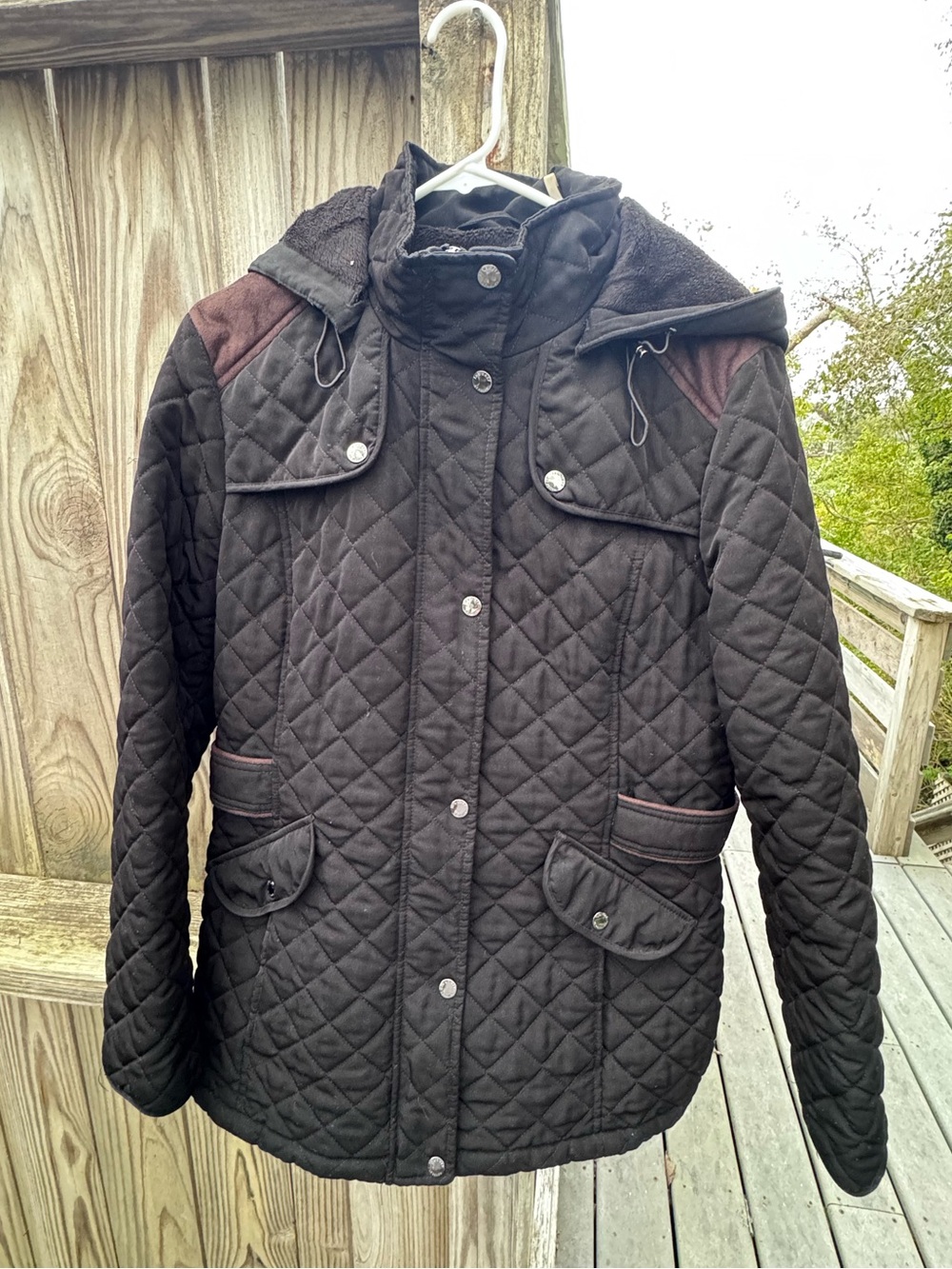 Laundry by Design Womens Quilted Utility Jacket / XL